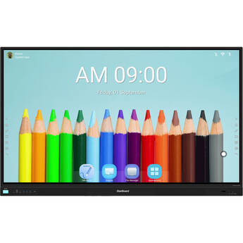 StarBoard Solution Bundle 2 IFPD Android 11 Series 3 75" Touchscreen Monitor with WH-3193B Mobile Stand & 2K HD WebCam