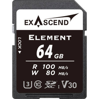 Exascend 64GB Element UHS-I SDXC Memory Card
