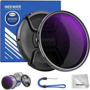 Neewer MRC ND2-ND400 VND Filter with Lens Cap (58mm)