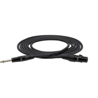 Hosa Technology Pro REAN XLR Female to 1/4" TS Hi-Z Microphone Cable - 5'