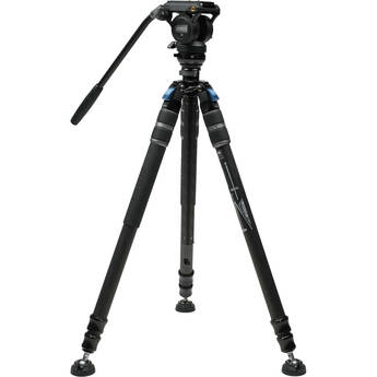 Sirui SVS60+S3 One-Step Height-Adjustment Carbon Fiber Video Tripod Kit