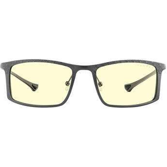 GUNNAR Plaid Glasses (Onyx/Graphite Frame, Amber Lens)