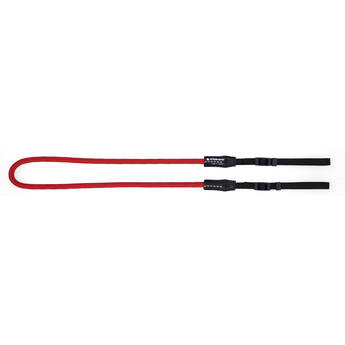 Artisan & Artist ACAM-307A Woven Silk Cord Camera Strap (Red)