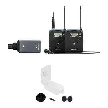 Sennheiser EW 100 ENG G4 Camera-Mount Wireless Combo Microphone System with Black Outdoor Kit (A: 516 to 558 MHz)
