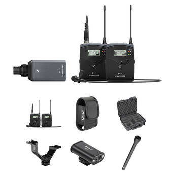 Sennheiser EW 100 G4 2-Person Camera-Mount Wireless Combo Microphone System Kit (A: 516 to 558 MHz)