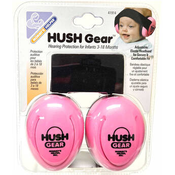 Maloney StageGear Covers Hush Gear Hearing Protection Ear Muffs for Infants (Pink)