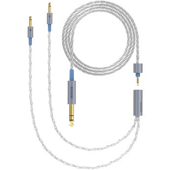 Dekoni Audio Ensemble 1/4" Braided Cable with 3.5mm Headphone Connectors (64")