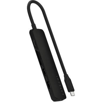 Satechi Slim USB-C 6-in-1 Multi-Port Adapter (Black)