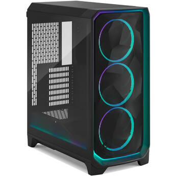 Fractal Design Meshify 3 Ambience Pro RGB Mid-Tower Case (Black with Tinted Tempered Glass)