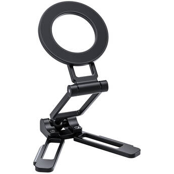 Leofoto PS-5 Magnetic Folding Phone Stand with Arca-Compatible Dovetail (Black)