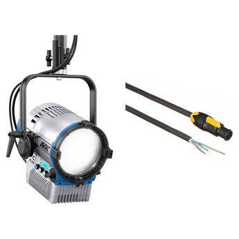 ARRI L7-C Plus RGB LED Fresnel Light with 5' Power Cord Kit (Blue/Silver, Manual)