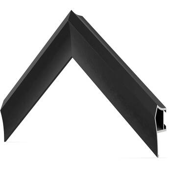 Deco Frames Alloy Prismatic Frame Bezel for Samsung The Frame TV (50", Anodized Black)