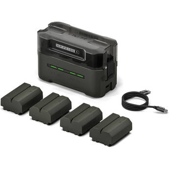 Tilta NP-FZ100 Kit with 4 Batteries and 4-Bay USB Charger (Green)