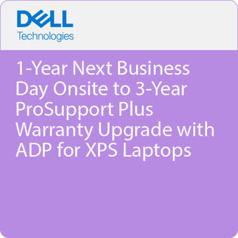 Dell 1-Year Next-Business-Day Onsite to 3-Year ProSupport Plus Warranty Upgrade with ADP for XPS Laptops