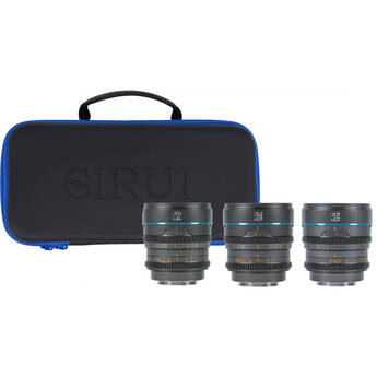 Sirui Night Walker T1.2 S35 Cine 3-Lens Set (Micro Four Thirds-Mount, Gunmetal Gray)