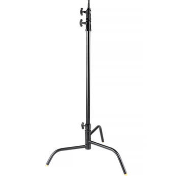 Impact 40" C-Stand with Turtle Base (10', Black)
