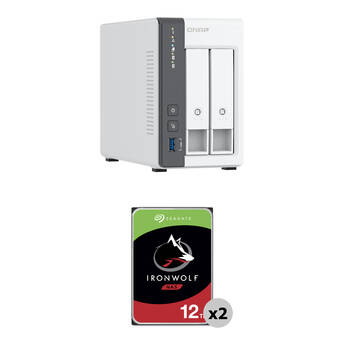 QNAP 24TB TS-216G 2-Bay NAS Enclosure Kit (2 x 12TB)