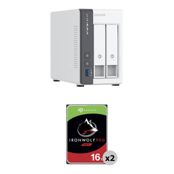 QNAP 32TB TS-216G 2-Bay NAS Enclosure Kit (2 x 16TB)