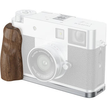 SmallRig L-Shaped Mount Plate with Wooden Handle for FUJIFILM X half (Silver)