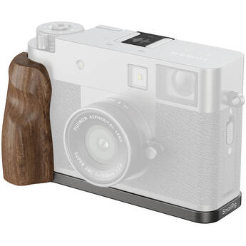 SmallRig L-Shaped Mount Plate with Wooden Handle for FUJIFILM X half (Charcoal Silver)