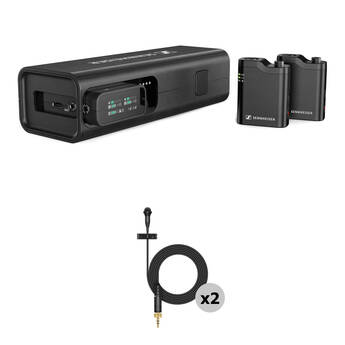 Sennheiser Profile 2-Person Clip-On Wireless Audio System/Recorder Kit with ME 2 Lavalier Microphones (2.4 GHz)