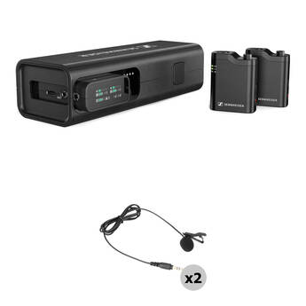 Sennheiser Profile 2-Person Clip-On Wireless Audio System/Recorder Kit with SR-M1 Lavalier Microphones (2.4 GHz)