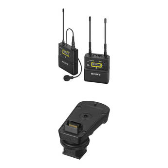 Sony UWP-D21 Camera-Mount Wireless Lavalier Microphone Kit with Digital MI Shoe Adapter (UC25: 536 to 608 MHz)