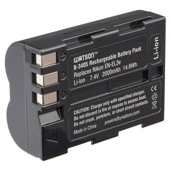 Watson EN-EL3e Lithium-Ion Battery Pack (7.4V, 2000mAh)