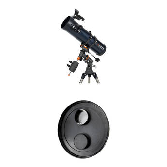 Celestron AstroMaster 130EQ 130mm f/5 Reflector Telescope and EclipSmart Solar Filter Kit