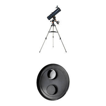 Celestron AstroMaster 130EQ-MD Reflector Telescope and EclipSmart Solar Filter Kit