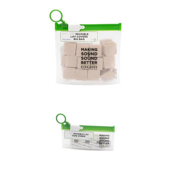 Bubblebee Industries Invisible Lav Covers Moleskin Big Bag Kit with Tape Strips (120-Pack, Beige)
