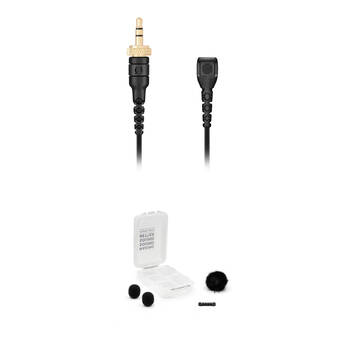 RODE Lavalier II Omnidirectional Lavalier Microphone with Black Outdoor Kit