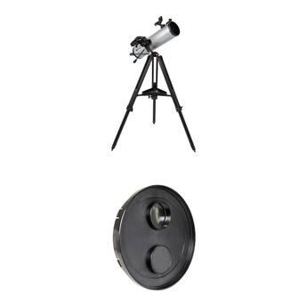 Celestron StarSense Explorer DX 130AZ f/5 AZ Reflector Telescope and EclipSmart Solar Filter Kit