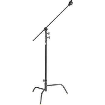 Impact 40" C-Stand with Turtle Base and Grip Arm Kit (40", Black)