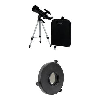 Celestron Travel Scope 70mm f/5.7 AZ Refractor Telescope and EclipSmart Solar Filter Kit