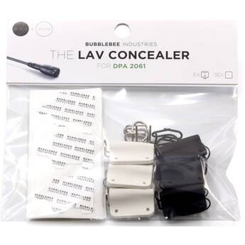 Bubblebee Industries The Lav Concealer for DPA 2061 Lavalier Mic (3 Black, 3 White)