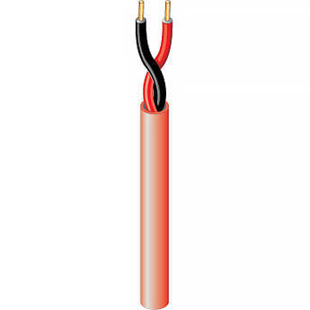 West Penn Plenum-Rated 60991B 16 AWG 2-Conductor Unshielded Fire Alarm Cable (1000', Red)