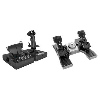 Logitech G X56 H.O.T.A.S RGB Flight Stick, Throttle & Rudder Pedal Kit