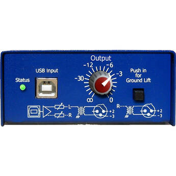 ARX Audibox USB DI VC High-Resolution USB to XLR Interface with Volume Control