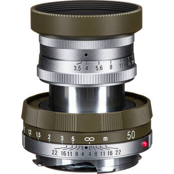 Voigtlander APO-LANTHAR 50mm f/3.5 Type I VM Lens (Leica M, Olive and Chrome)