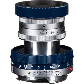 Voigtlander APO-LANTHAR 50mm f/3.5 Type I VM Lens (Leica M, Navy and Chrome)