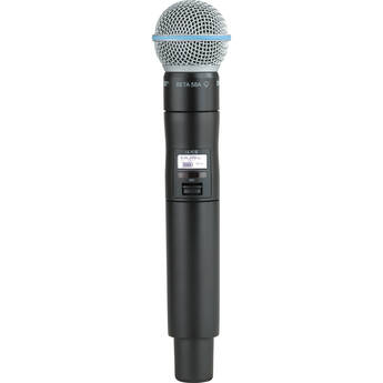 Shure ULXD2/B58 Digital Handheld Wireless Microphone Transmitter with Beta 58A Capsule (G57: 470 to 608 MHz)