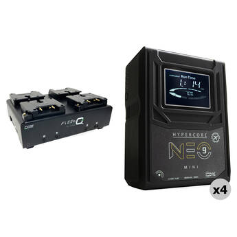 Core SWX Hypercore NEO 9 Mini 98Wh 4-Battery Kit with Fleet Q4 Mini Charger (Gold Mount)