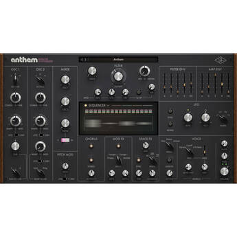 Universal Audio Anthem Analog Synthesizer Plug-In