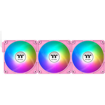 Thermaltake CT120 EX ARGB Sync PC 120mm Cooling Fan (3-Fan Pack, Pink)