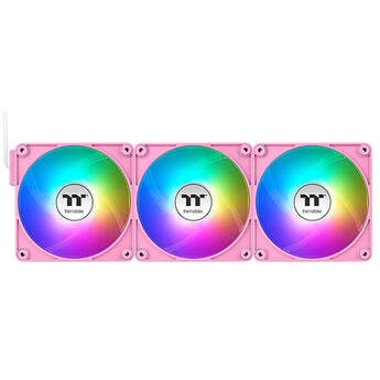 Thermaltake CT140 EX ARGB Sync PC 140mm Cooling Fan (3-Fan Pack, Pink)