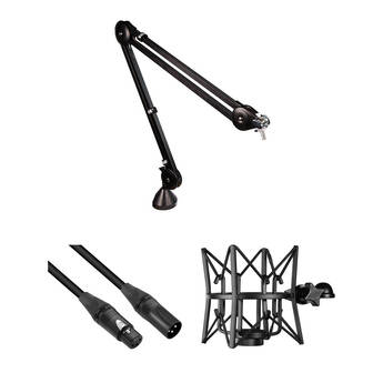 RODE PSA1 Studio Boom Arm Kit with XLR Cable and Shockmount for Rode Podcaster or Procaster Microphone