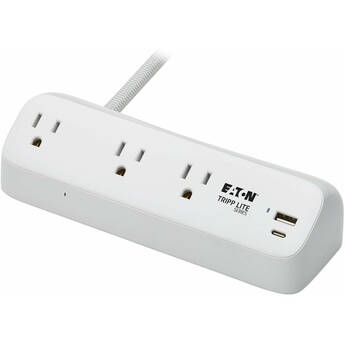 Tripp Lite Protect It! 3-Outlet Surge Protector with Desk Clamp (8')