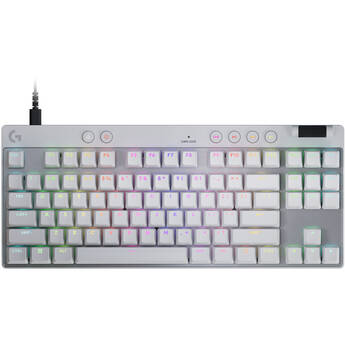 Logitech G Pro X TKL RAPID RGB Gaming Keyboard (White)