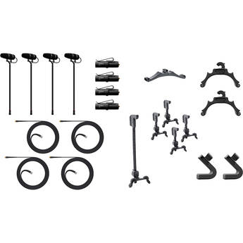 DPA Microphones 4099 CORE+ Classic Touring Kit with 4 Mics and Accessories in Cardboard Box (Loud SPL)